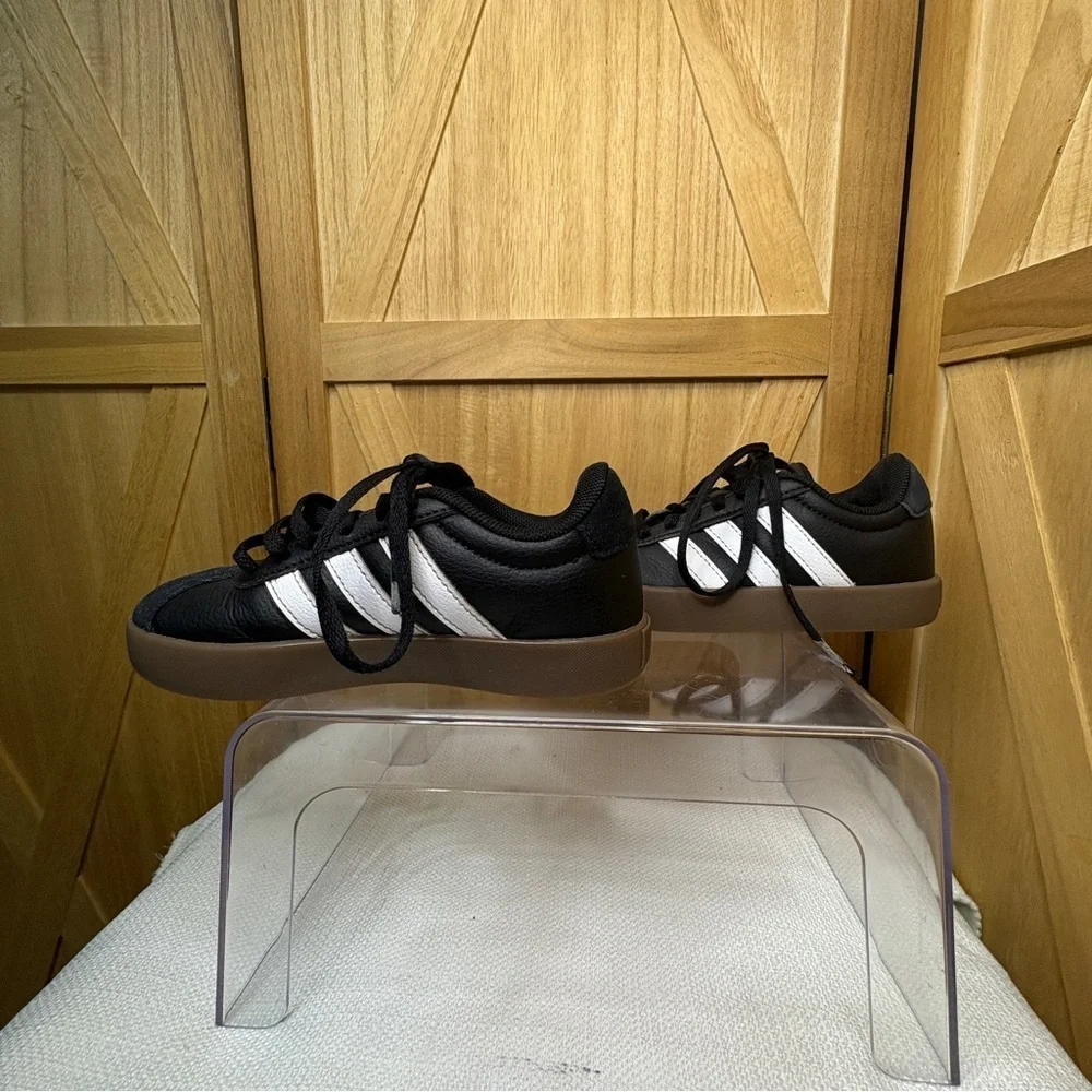Adidas Black and White Children’s Classic Sneakers